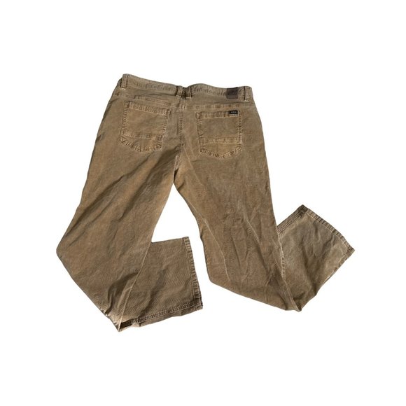 Prana men’s size 40x32 slim fit brown fine wale corduroy jeans FLAW - Picture 2 of 12